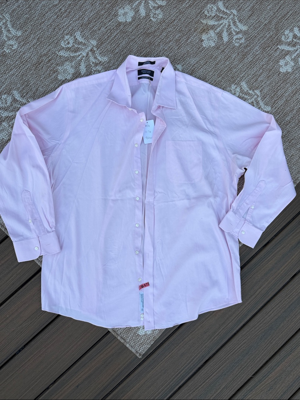 Nordstrom non iron traditional fit Men's Long-Sleeve Dress Shirt